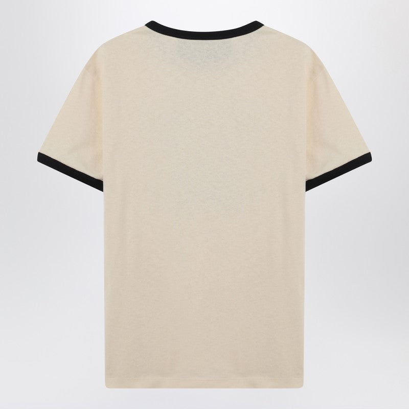 Valentino ヴァレンティノ バター カラー T シャツ パンサー プリント - Image 3