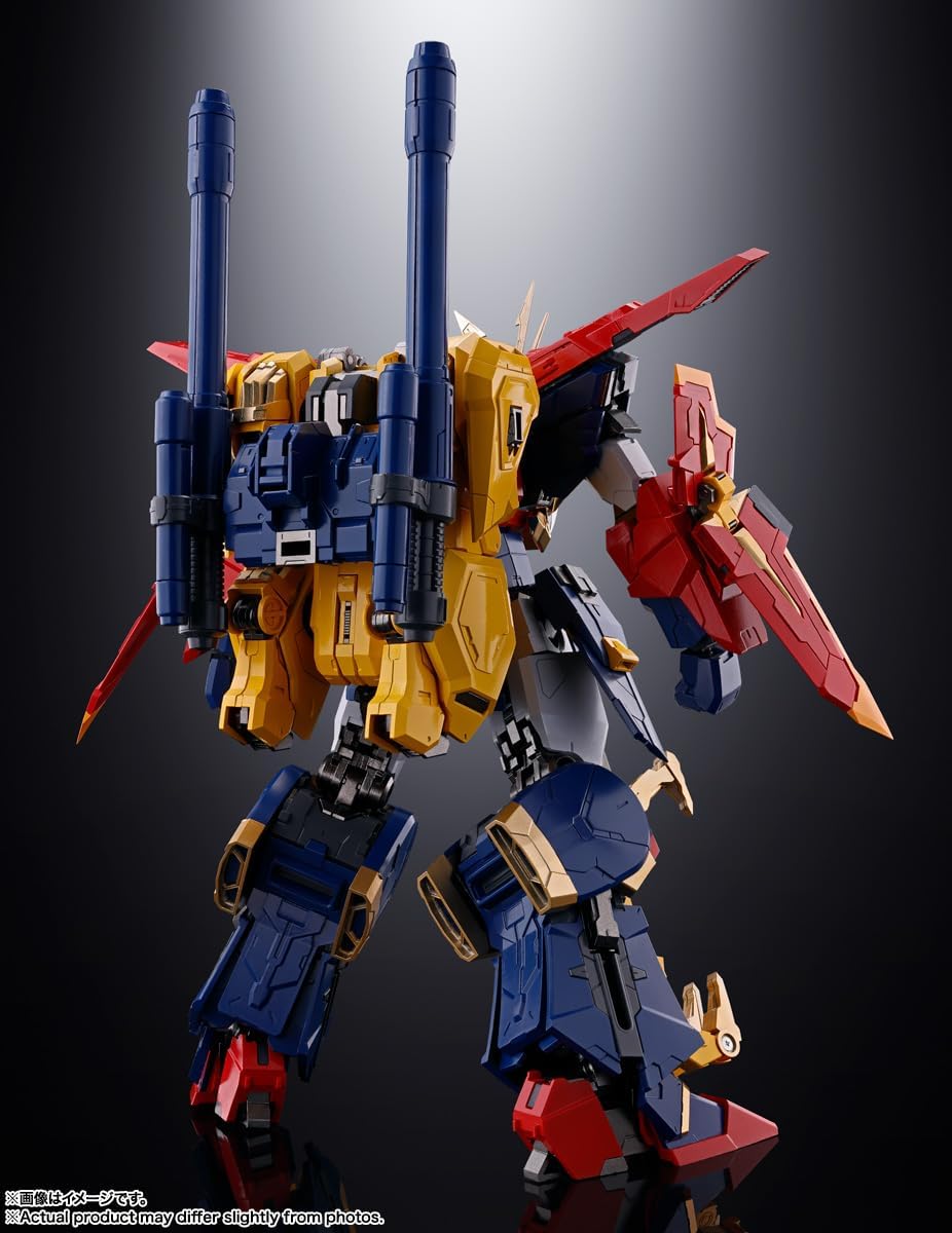 Tamashi Nations Soul of Chogokin GX-113 Gundam Build Fighters Tri Strongest Mobile Gundam Trion 3, Approx. 8.3 inches (210 mm), Diecast & PVC & ABS Pre-painted Action Figure