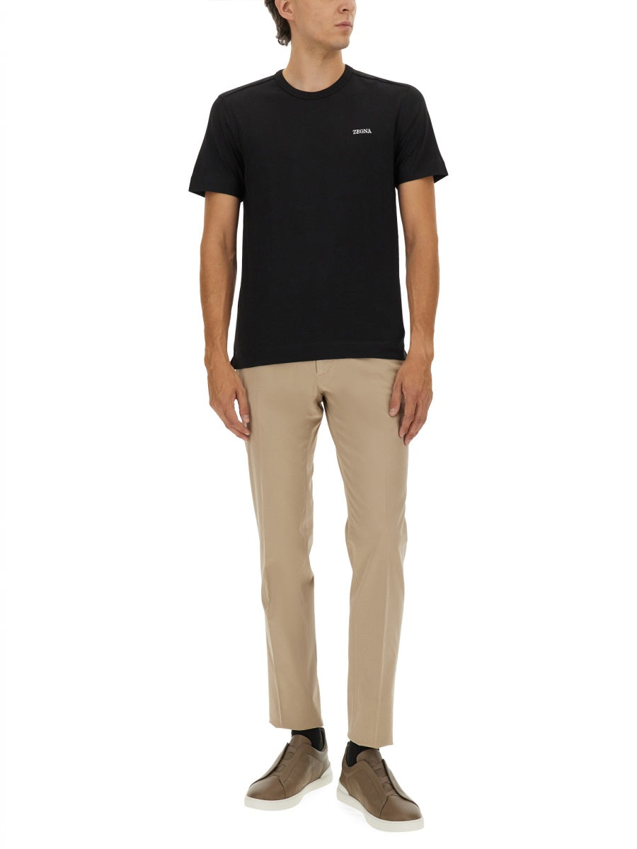 Zegna ZEGNAプレミアムコットンパンツ - Image 3