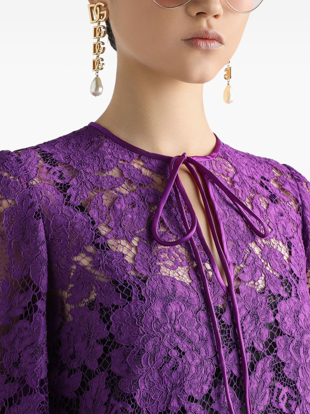 Dolce  Gabbana ドルチェ＆ガッバーナレースミニドレス - Image 3