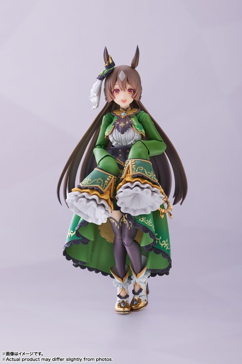 S.H. Figuarts Uma Musume Pretty Derby Satno Diamond, Approx. 5.3 inches (135 mm), PVC & ABS, Pre-painted Action Figure