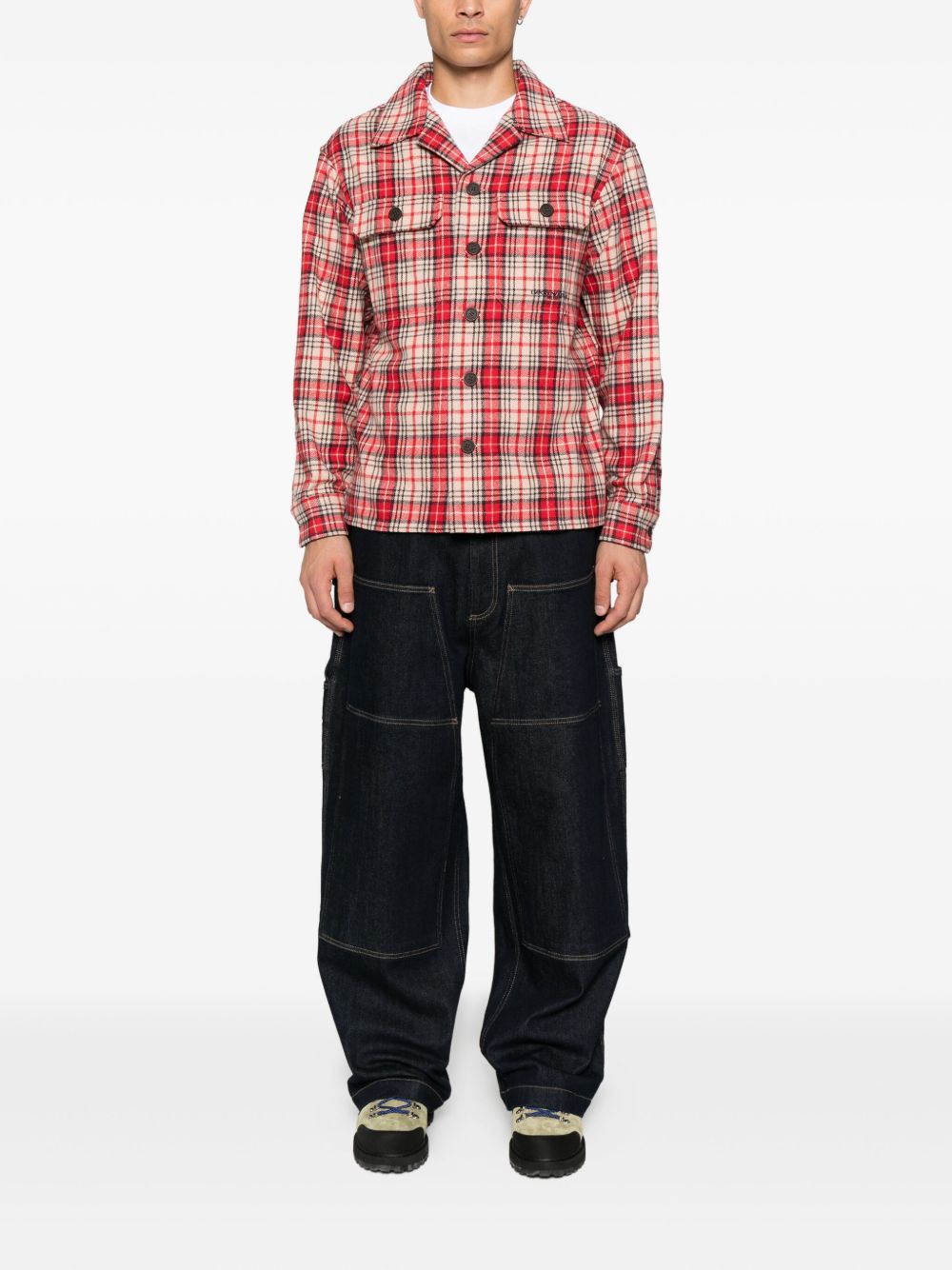 Emporio エンポリオアルマーニウールチェックシャツ - Image 3