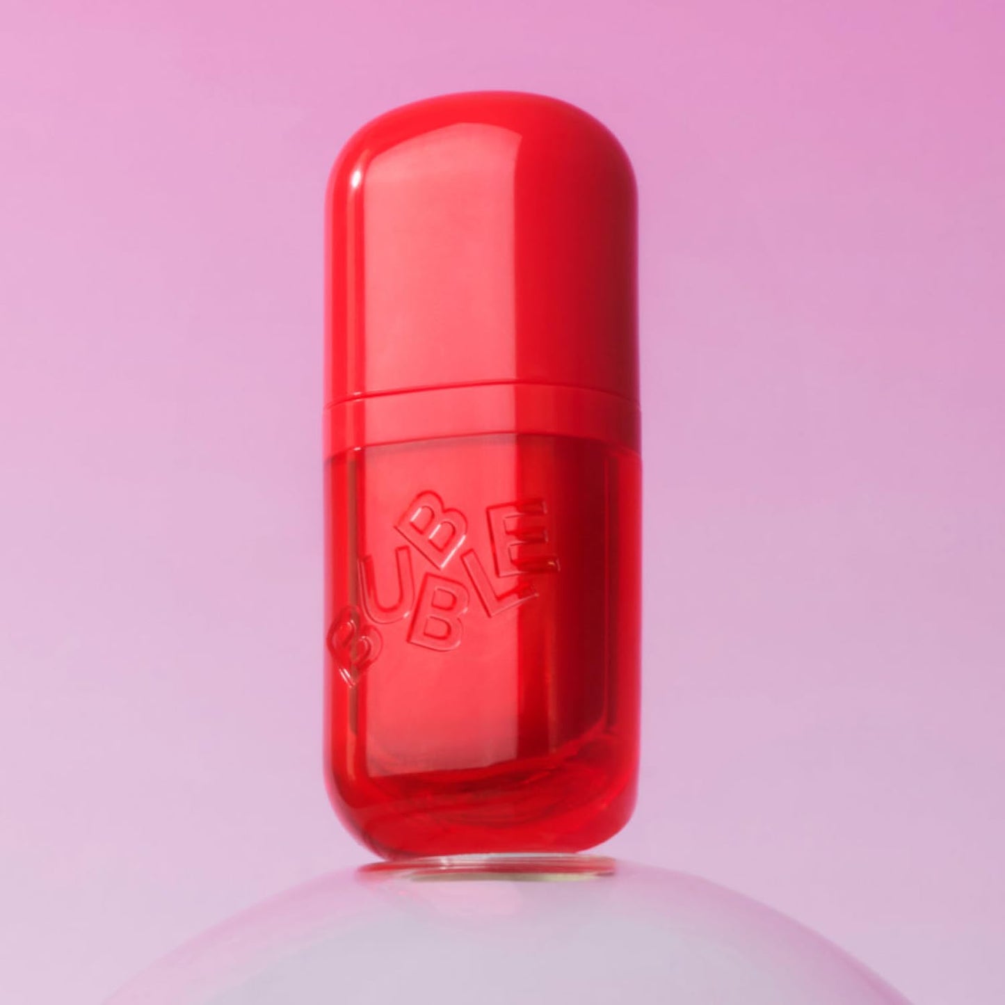 Bubble Skincare Talk Back - Tratamiento labial de sandía, suero labial hidratante vegano teñido rosa con escualano y vitamina E, acabado rosa brillante (0.15 onzas)