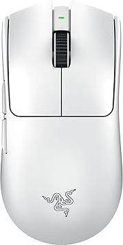 Razer Viper V3 Pro (White Edition) Gaming Mouse, Wireless, 1.9 oz (55 g), Ultra Lightweight, 2nd Generation, Razer Focus Pro, Optical Sensor, 35000DPI High Speed Wireless, Optical Mouse Switch, 6
