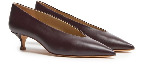 LE MONDE BERYL Babouche leather pumps - Image 3