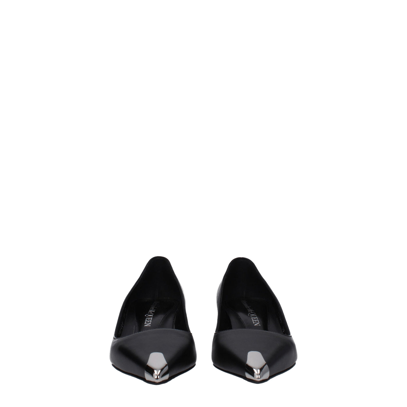 Alexander McQueen アレクサンダー・マックイーン・デコレテ・レザー・ブラック - Image 3