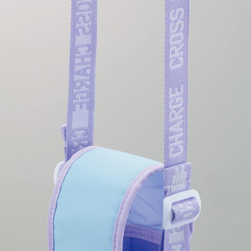 ZOJIRUSHI Bottle Cover for 480ml Bottles Shoulder Strap Washable in Washing Machine Durable Bottom that Stands Up Easily Stainless Steel Bottle Cover Soda Blue MC-BA02-AZ