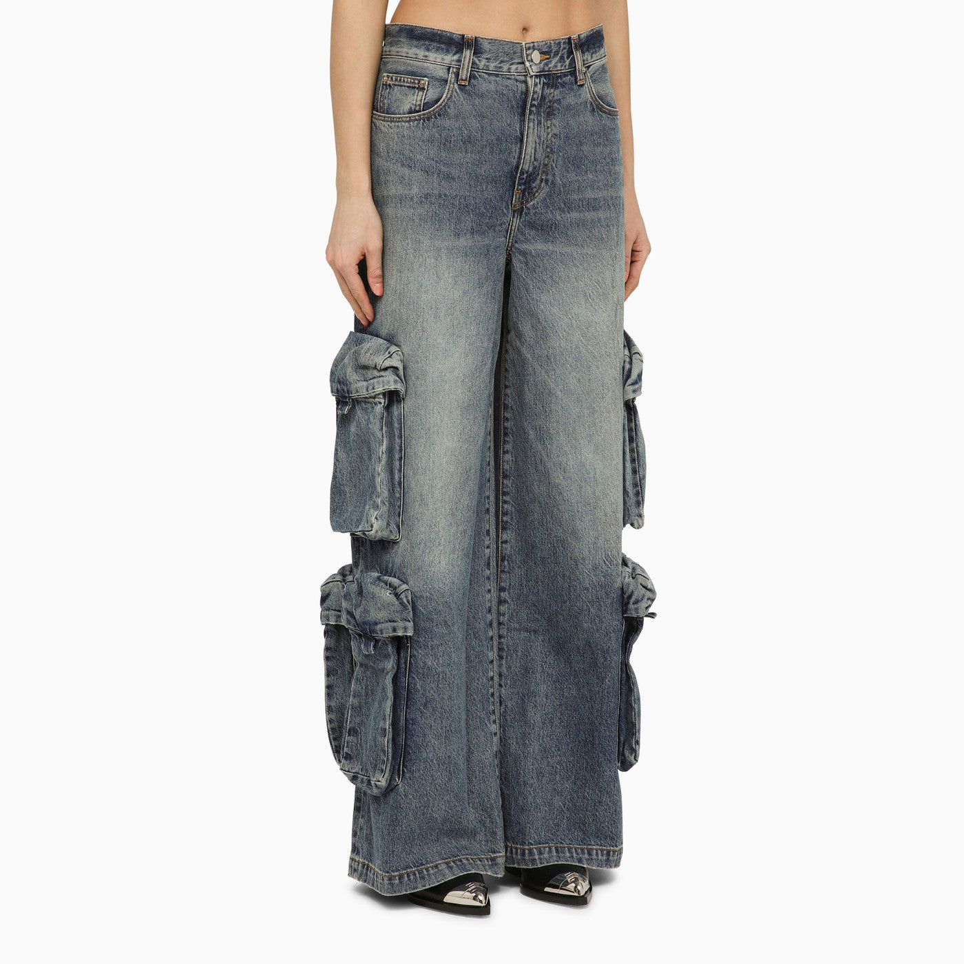 Amiri デニムブルーのアミリジーンズバギー貨物 - Image 3
