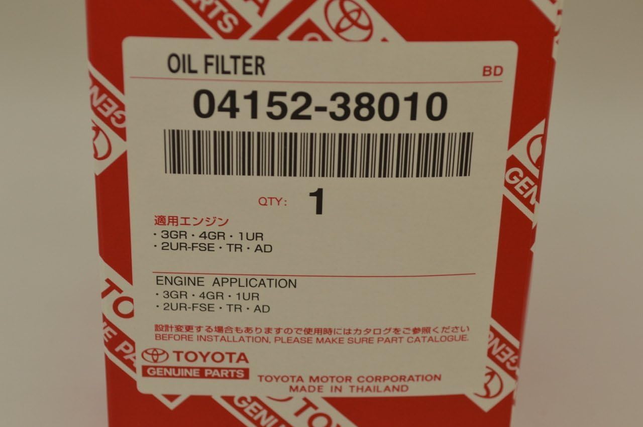 Genuine Toyota Oil Filter Element Kit Part Number 04152-38010