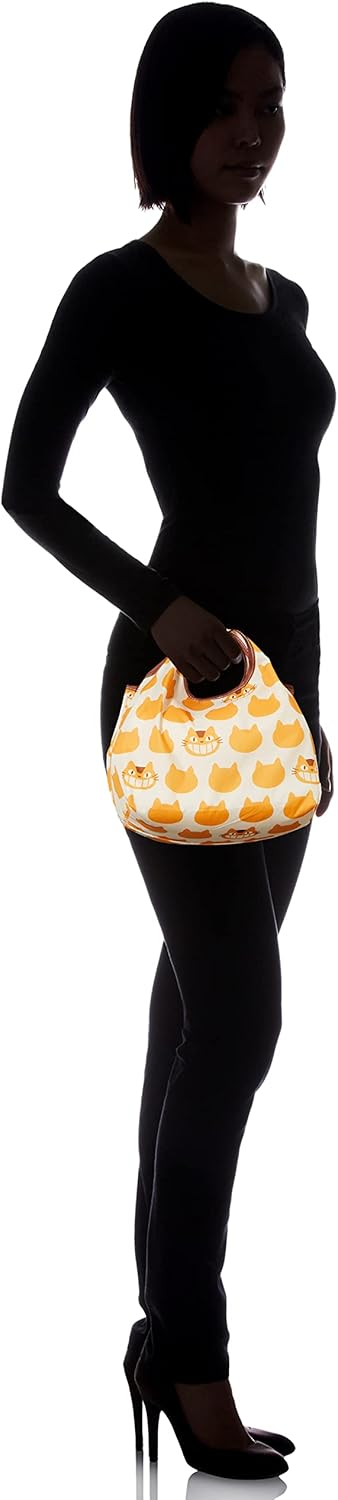Marushin 1165038800 Mini Eco Bag Ghibli My Neighbor Totoro Cat Bath Pattern, Cute Goods, Made of Recycled Polyester