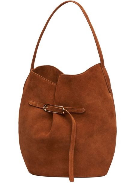 LIFFNER Large belted bucket bag in suede - Image 3