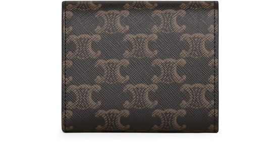 CELINE Small Triomphe wallet in Triomphe canvas - Image 3
