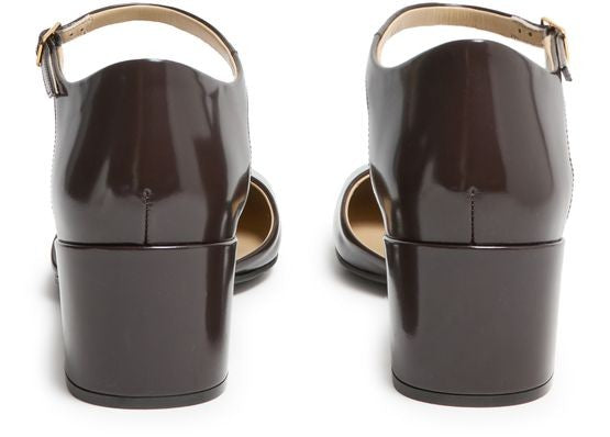 Penelope ankle strap pumps in leather - Image 3