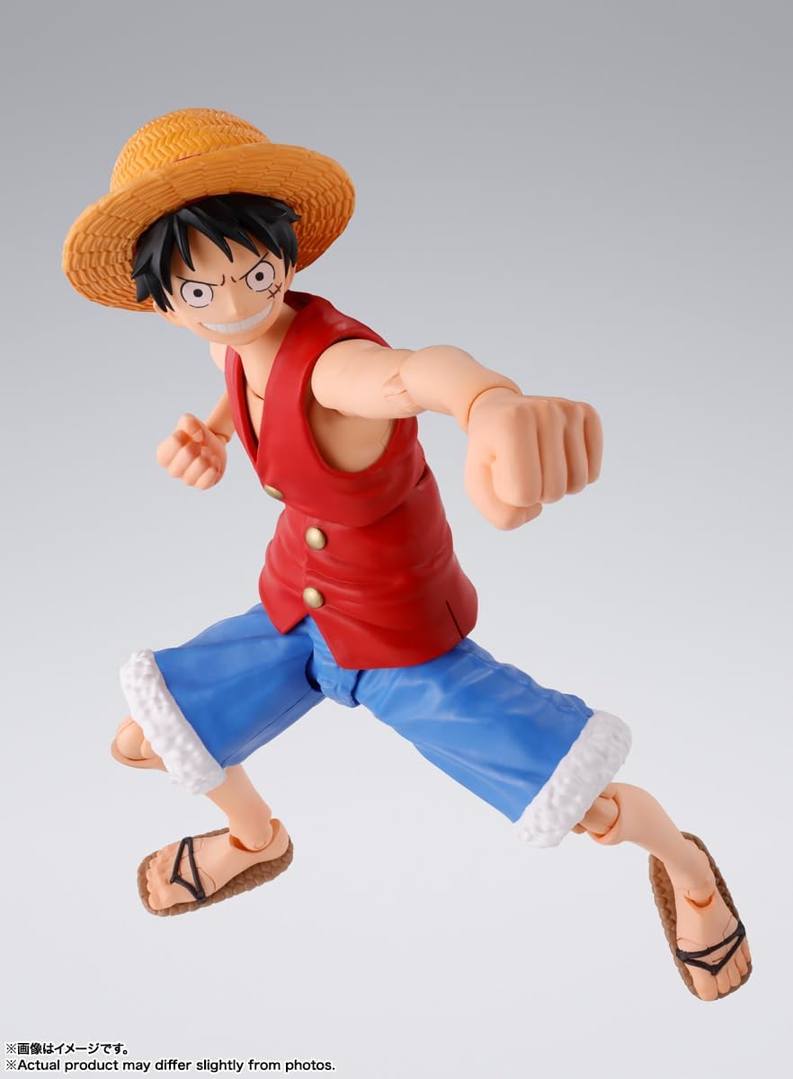 S.H. Figuarts ONE PIECE Monkey D. Luffy - Dawn of Adventure - Approx. 5.7 inches (145 mm), ABS & PVC Pre-painted Action Figure