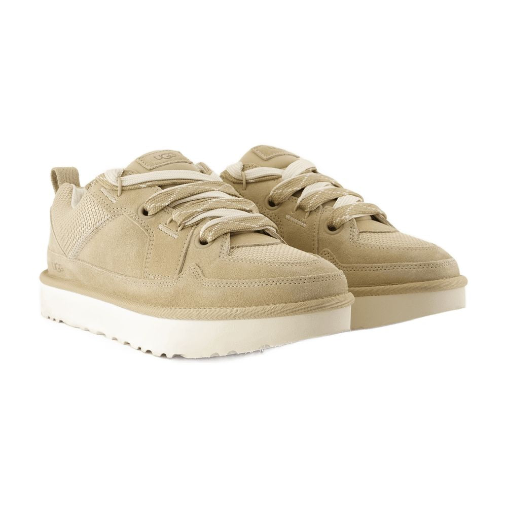 Ugg W Lo Lowmelスニーカーugg革ベージュ - Image 3