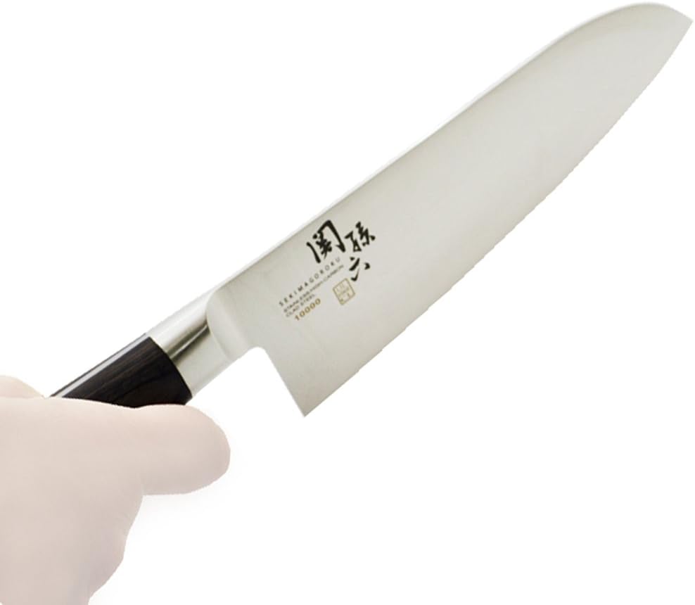 Kai Corporation AE5161 Seki Sonroku Santoku Knife, 6.5 inches (165 mm), Right-Handed, Left-Handed, 1000CC, Made in Japan