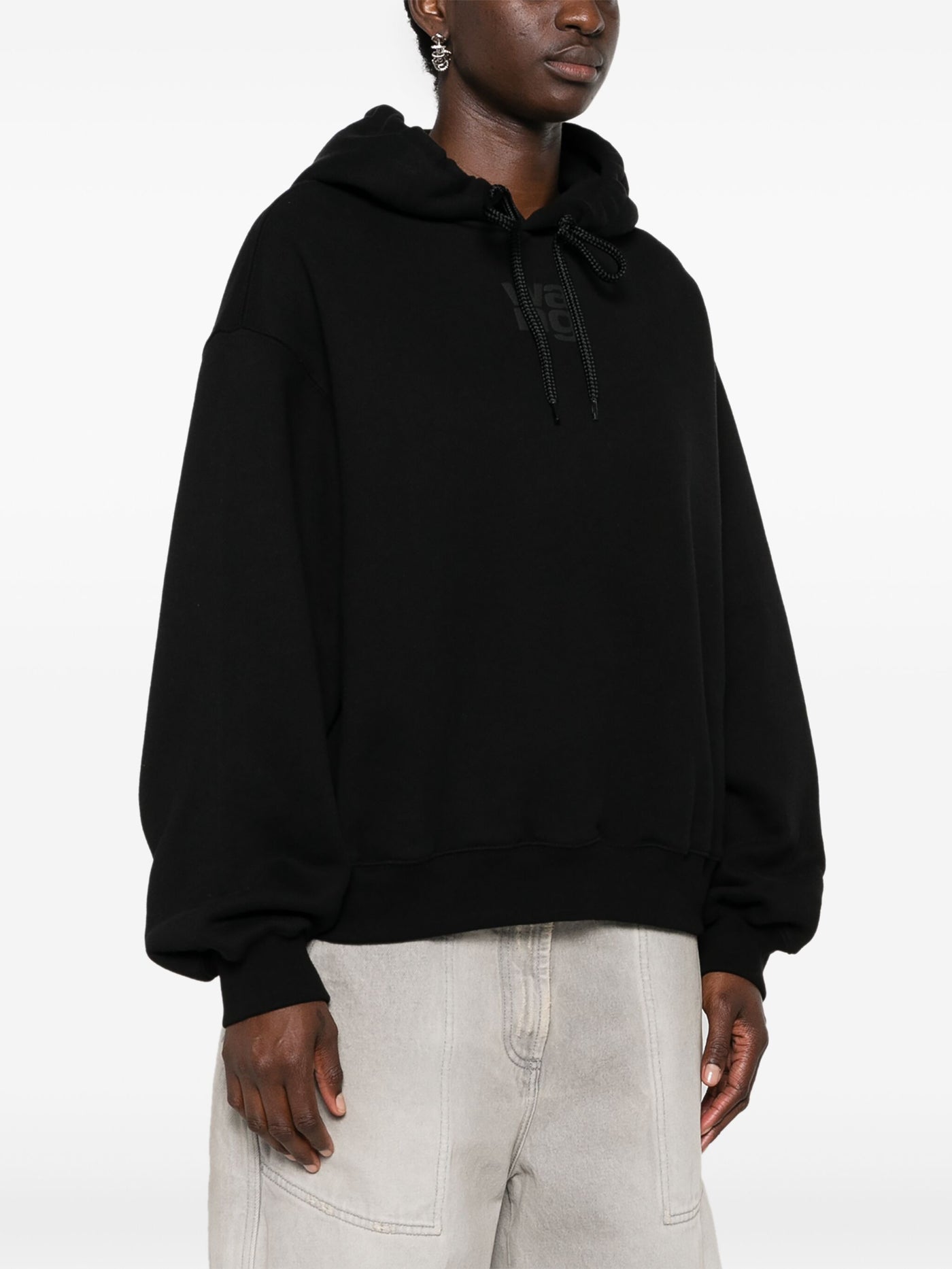 Alexander Wang アレクサンダー・ワン・エッセンシャル・テリー・フーディーとパフ・ペイントのロゴ - Image 3