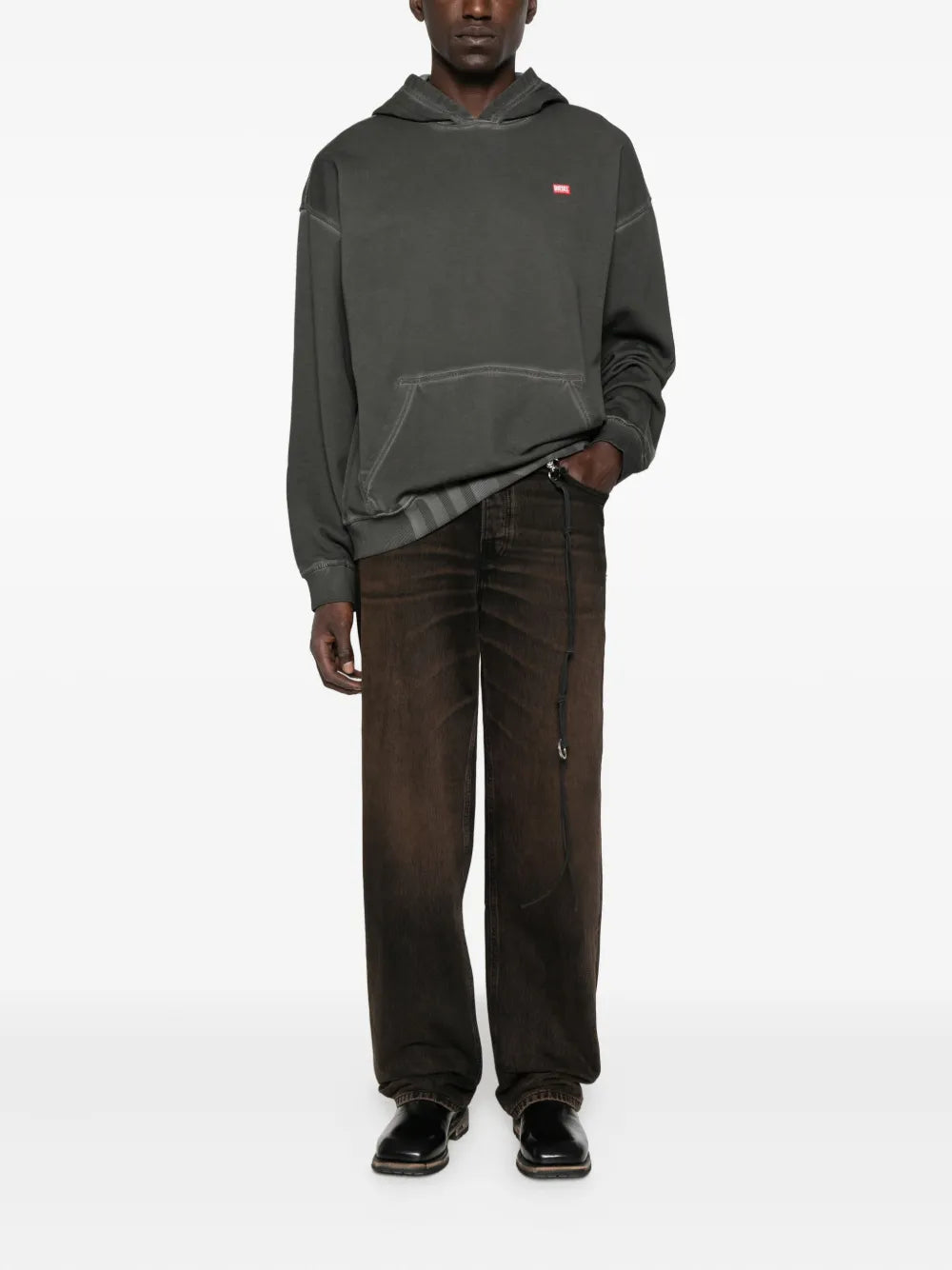 Diesel 刺繍されたロゴ付きのディーゼルパーカー - Image 3