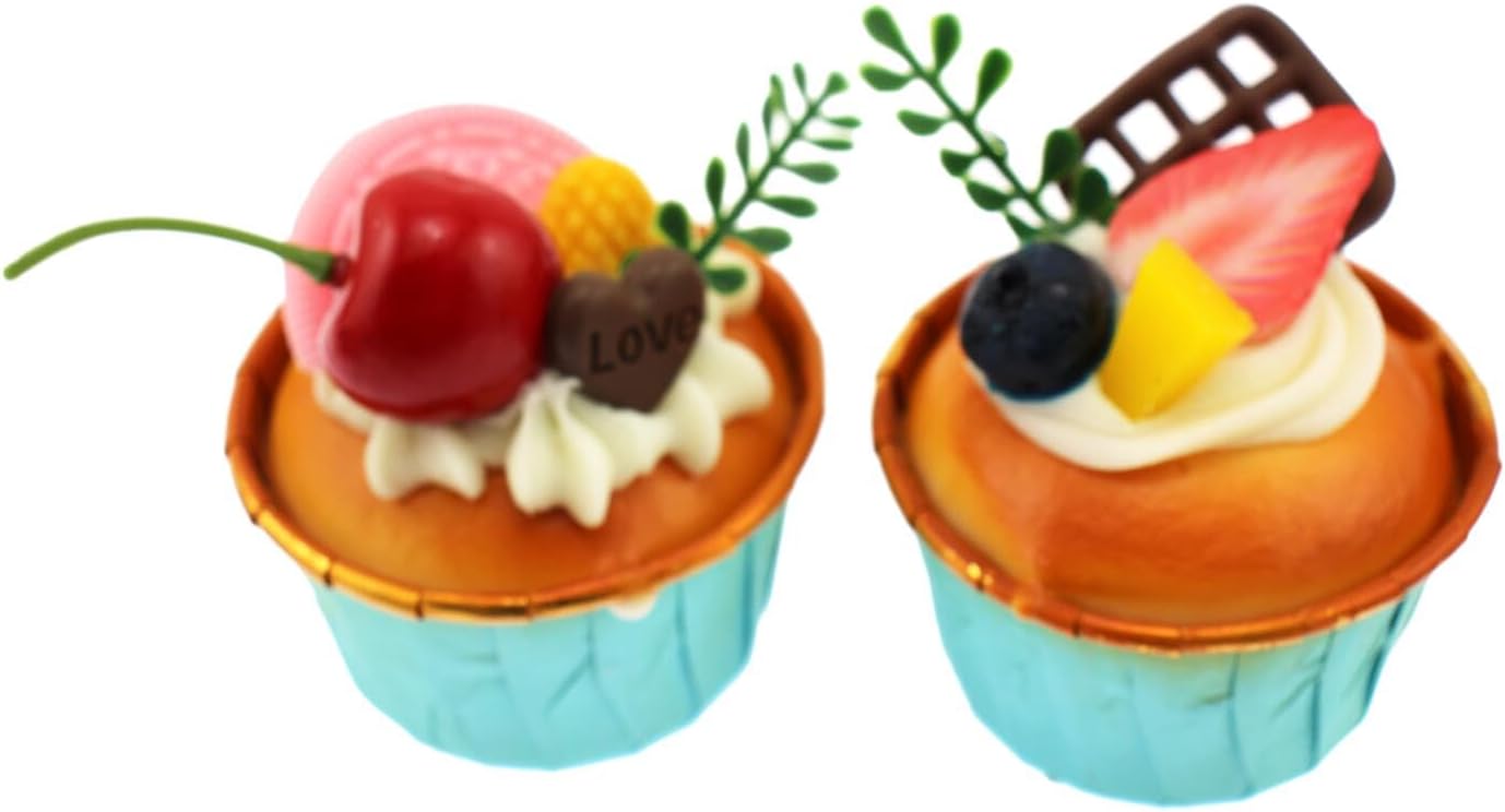 Speed mao Real-Like Cute Cupcake Food Sample Food Model 6-Piece Set