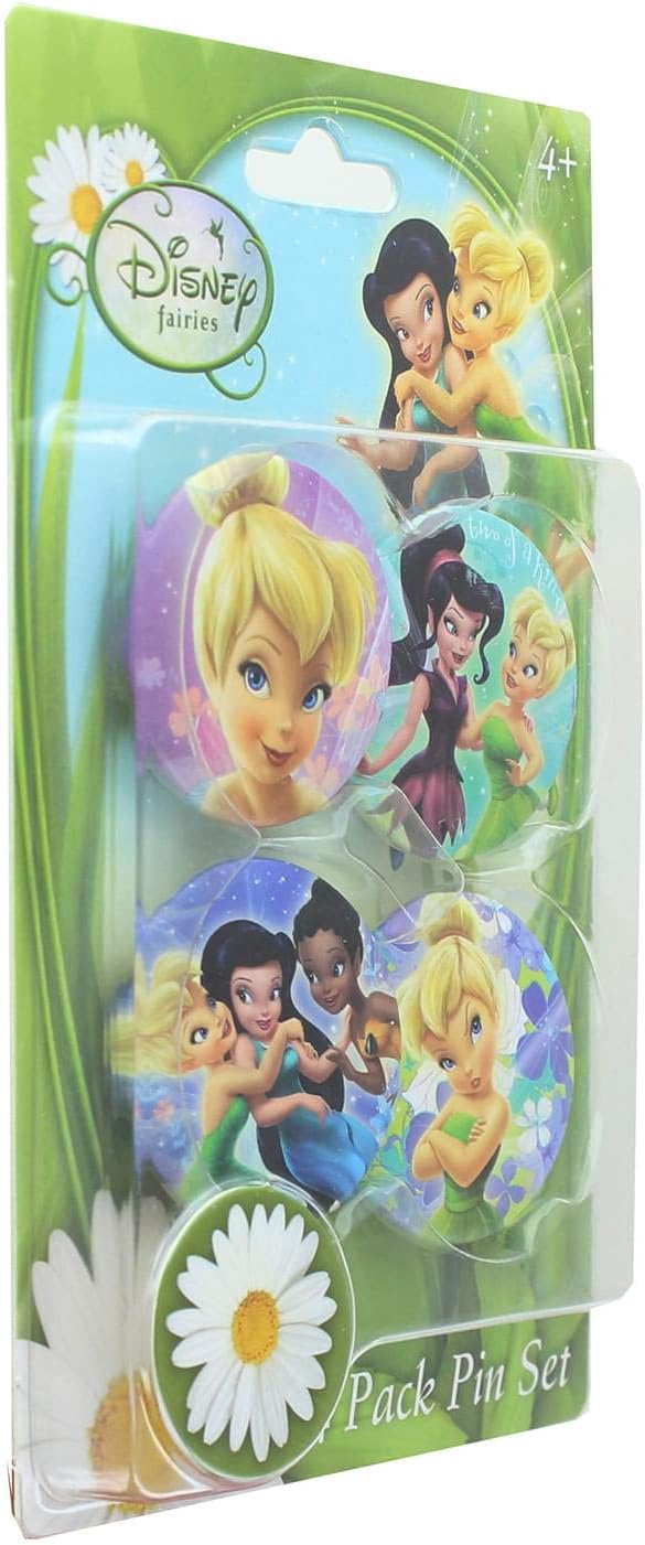 Disney Tinker Bell - Juego de 4 pines coleccionables de 1.25 pulgadas