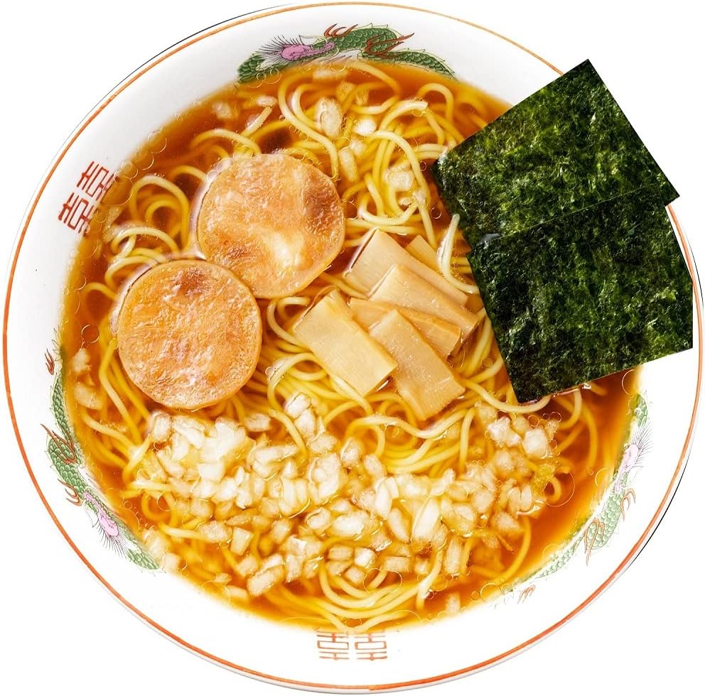 SDKWDH Noodle Nippon Noodles Nippon Hachioji Onion Soy Sauce Ramen 4.1 oz (112 g) x 12 Packs