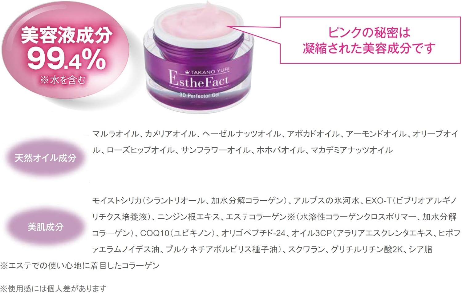 Takana Yuri Esthetical 3D Perfective Gel, 1.8 oz (50 g), 6 in 1 Item, All-in-One Gel, Plant Stem Cell Culture Extract, Retinol in Ceramide Capsule Formulated