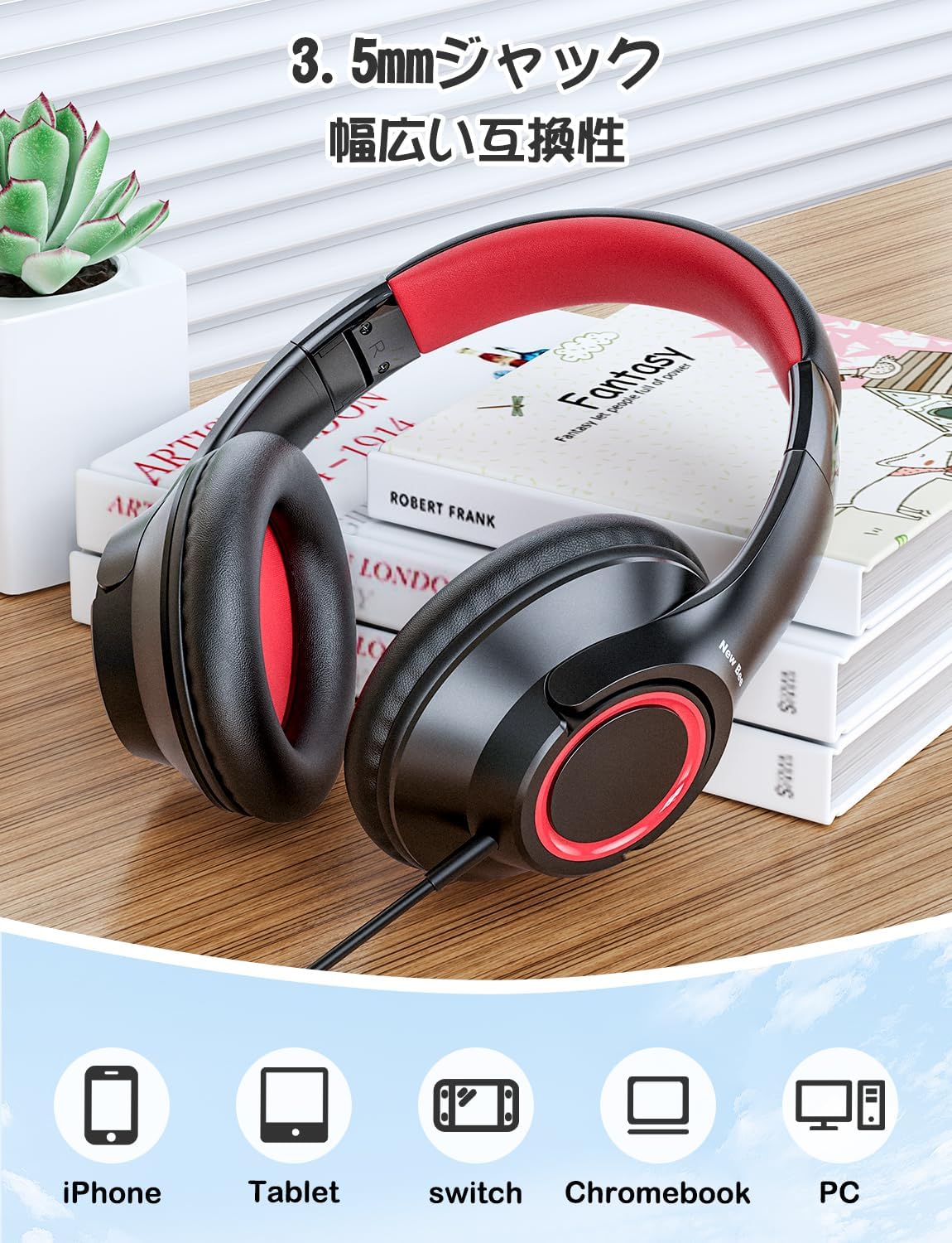 New Bee Kids Headphones Wired 3.5mm Kids Headphones Volume Limiting Adjustable Headset Foldable KH30