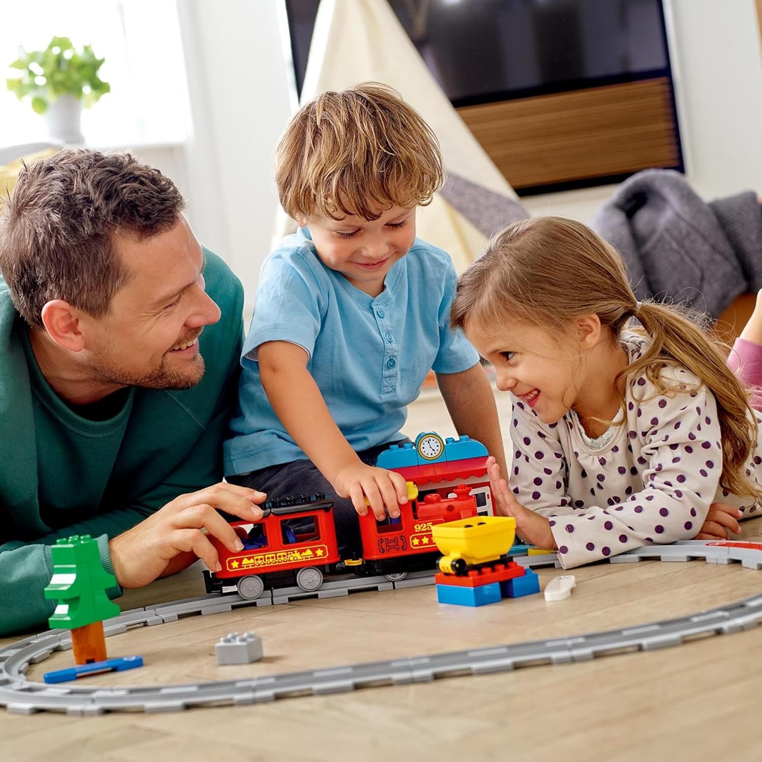 LEGO Duplo You Are The Conductor! Push and Go Locomotive Deluxe Toy Present Birthday Blocks Educational Christmas For Boys and Girls Children 1 and a Half Years 2 Years 5 Years Toddler Train Vehicles