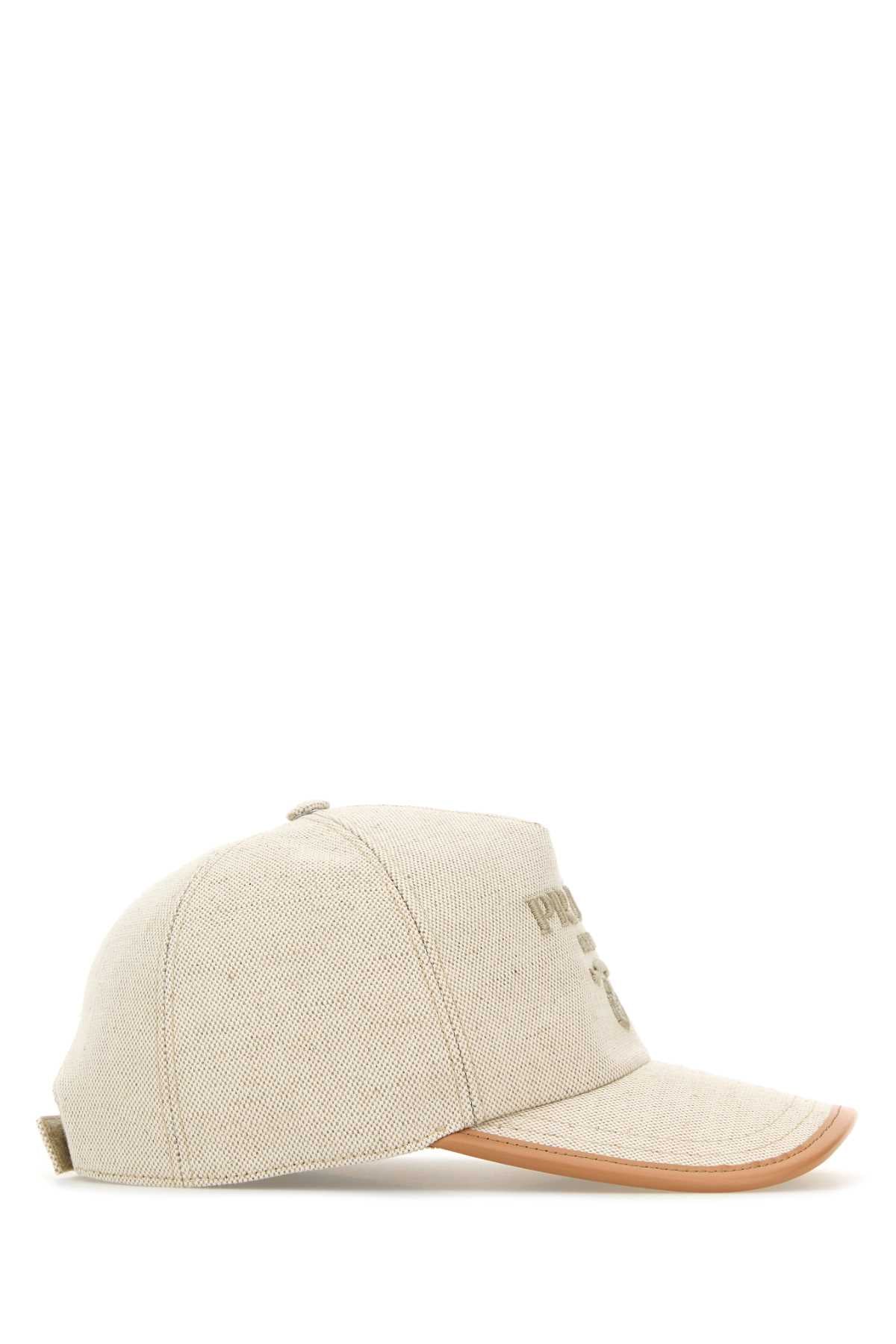 Prada プラダ メランジ サンド コットン ブレンド ベースボール キャップ - Image 3