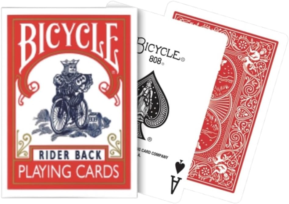 Bicycle Perfect for Magic! Get the Set of Red & Blue BICYCLE Bicycle Rider Back 808 Poker Size Playing Cards, the King of Playing Cards!