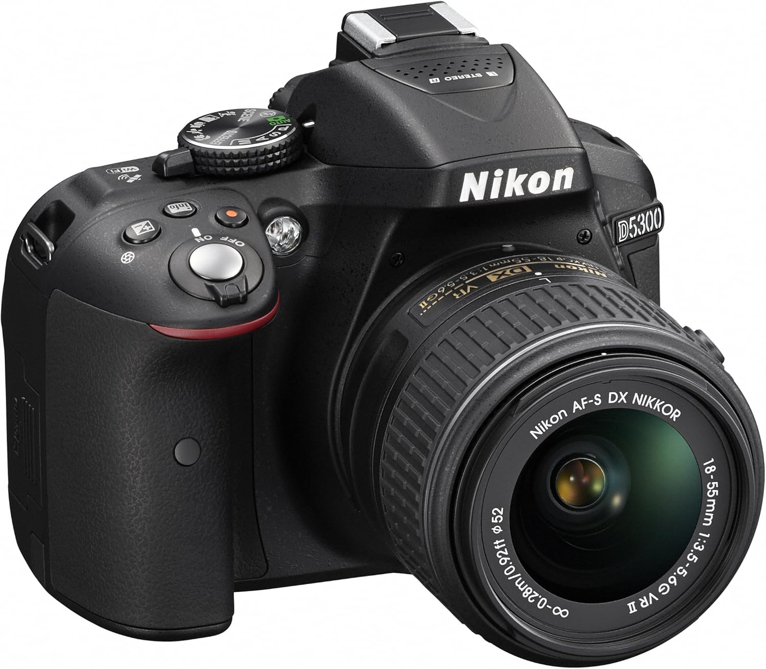 Nikon DSLR Camera D5300 18-55mm VR II Lens Kit Black 24 MP 3.2 inch LED Screen D5300LK18-55VR2BK