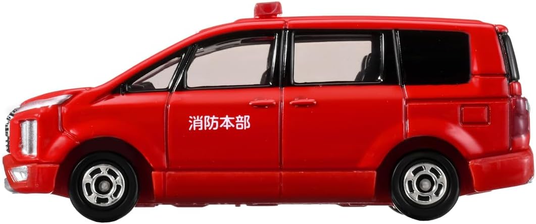 Takara Tomy Tomica No. 50 Mitsubishi Delica D:5 Fire Command Vehicle, Mini Car Toy, Ages 3 and Up