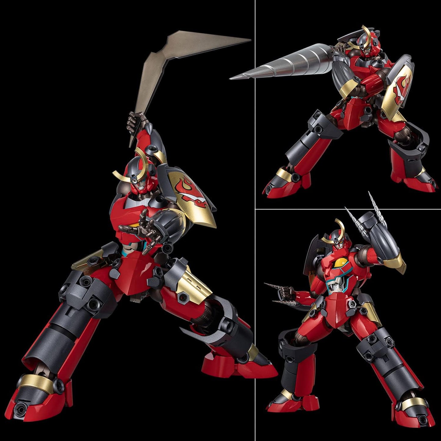 RIOBOT Deformation Combined Gurren Lagann Action Figure, Non-scale, ABS & Die Cast, Painted Finished Product