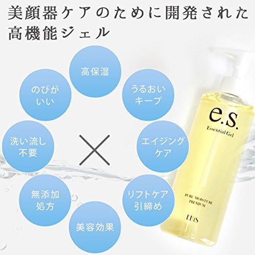 EBIS Cosmetics EBis Essential Gel 10.9 oz (310 g) Facial Device Gel, Alcohol Free, Made in Japan, Unisex, Moisturizing Gel