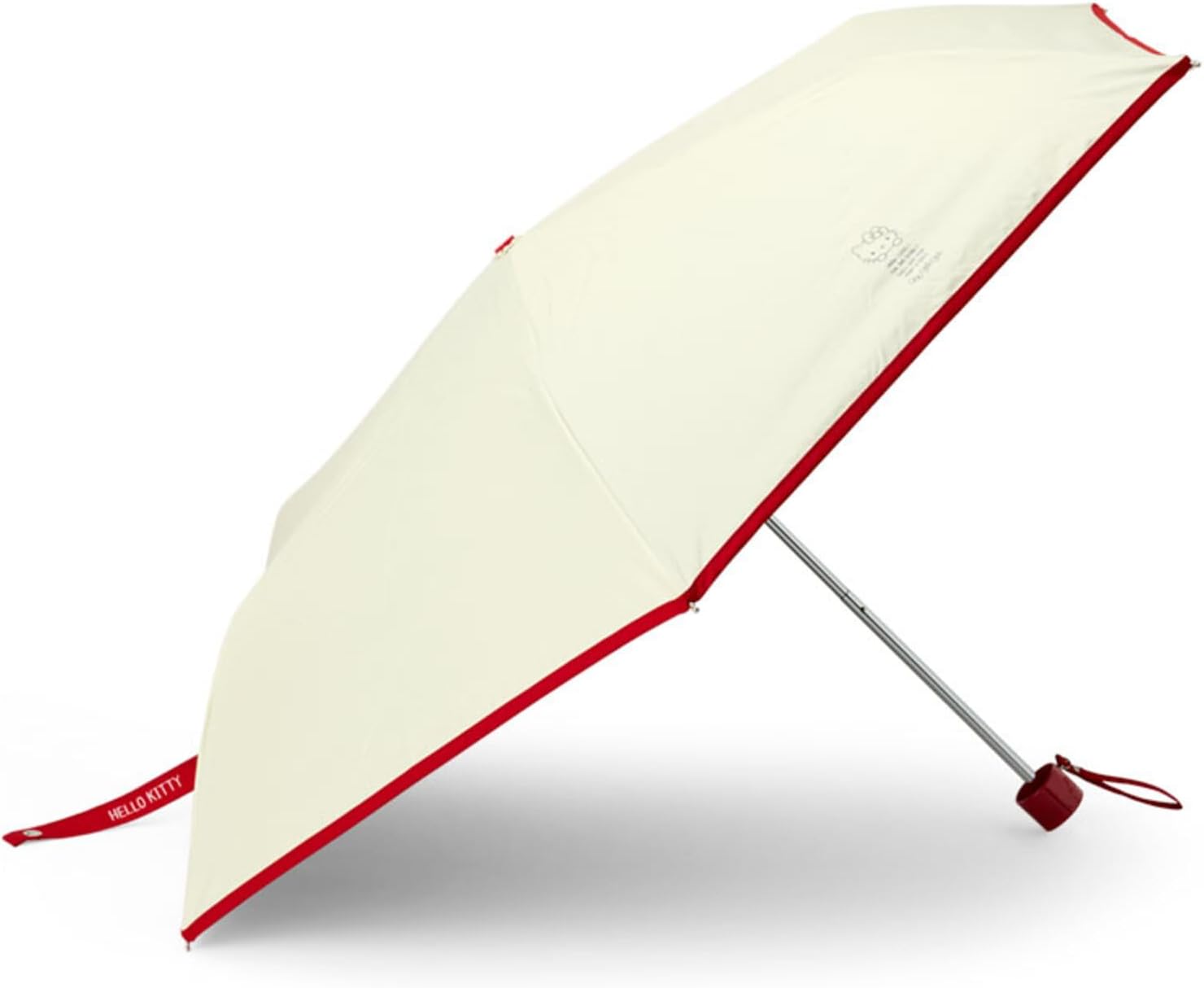 Sanrio 297780 Hello Kitty Folding Umbrella, 100% Polyester, UV Reduction, Over 99.9% Shading Rate, Water Repellent Treatment