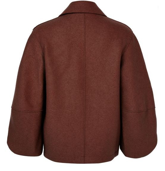 HARRIS WHARF LONDON Puff-sleeved jacket in pressed wool - Image 3