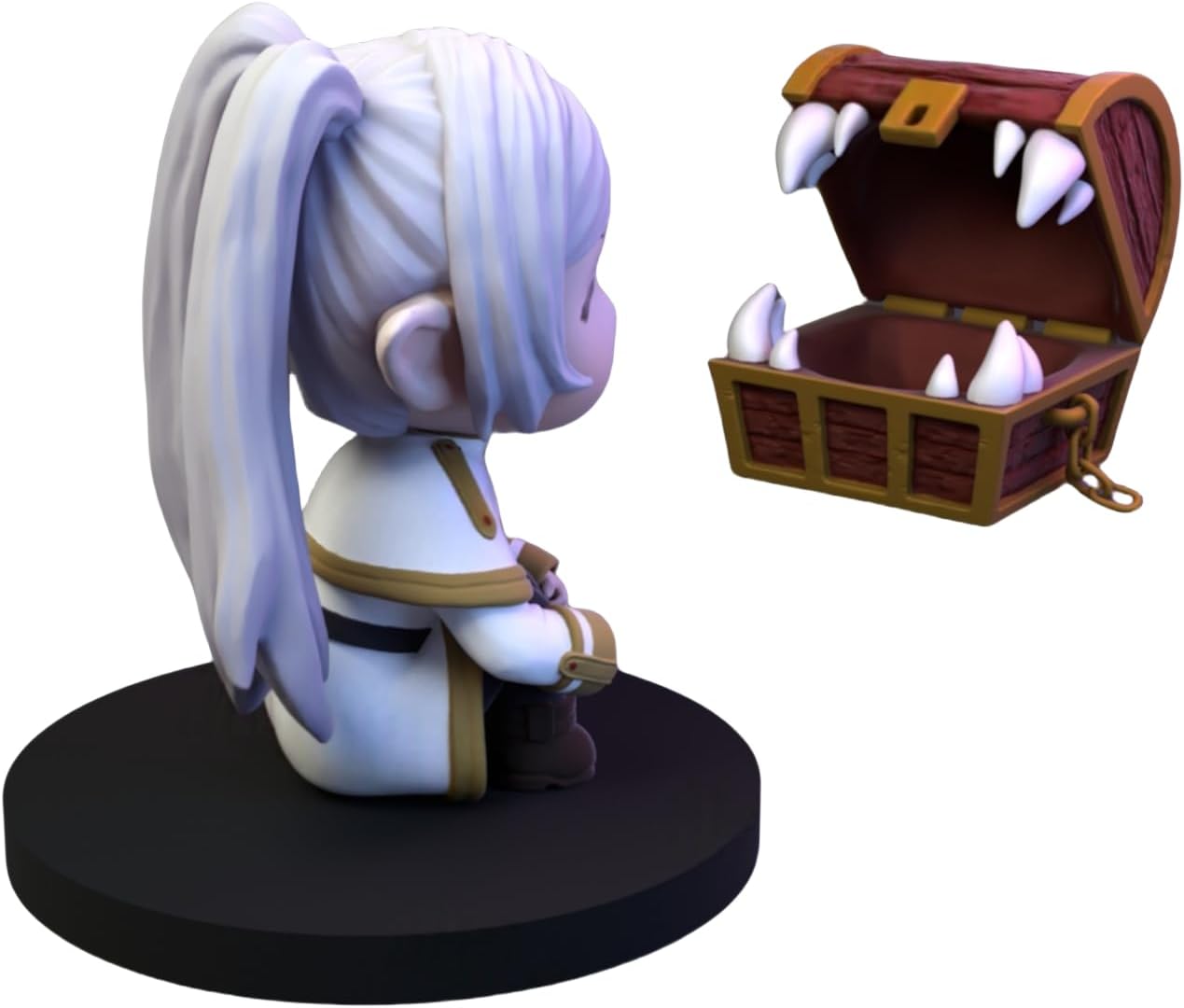 CHIASA Nendoroid Funeral Freelen Model, PVC & ABS, 3.7 inches (94 mm), Painted Goods, For Fans, Collection, Birthday Gift, Removable Figure