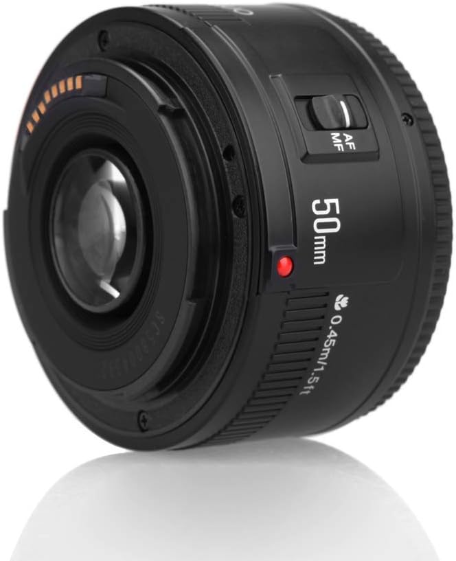 YONGNUO AF 50mm f1.8 Large Diameter Autofocus Lens for Canon 350D 450D 500D 600D 1D Mark II 1D Mark III and More