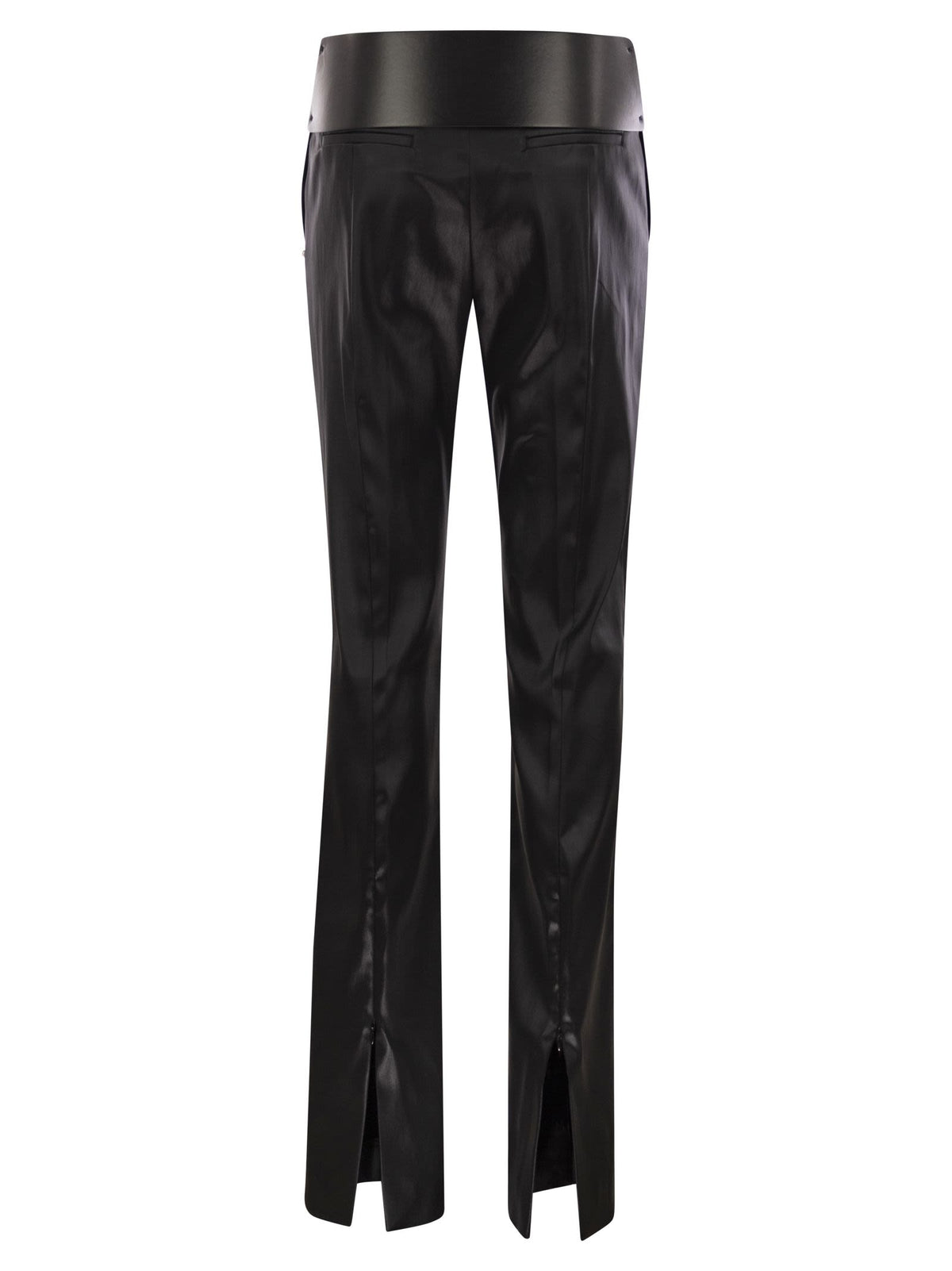 Sportmax SportMax Adepto Satin Slim Fit Ounsers - Image 3