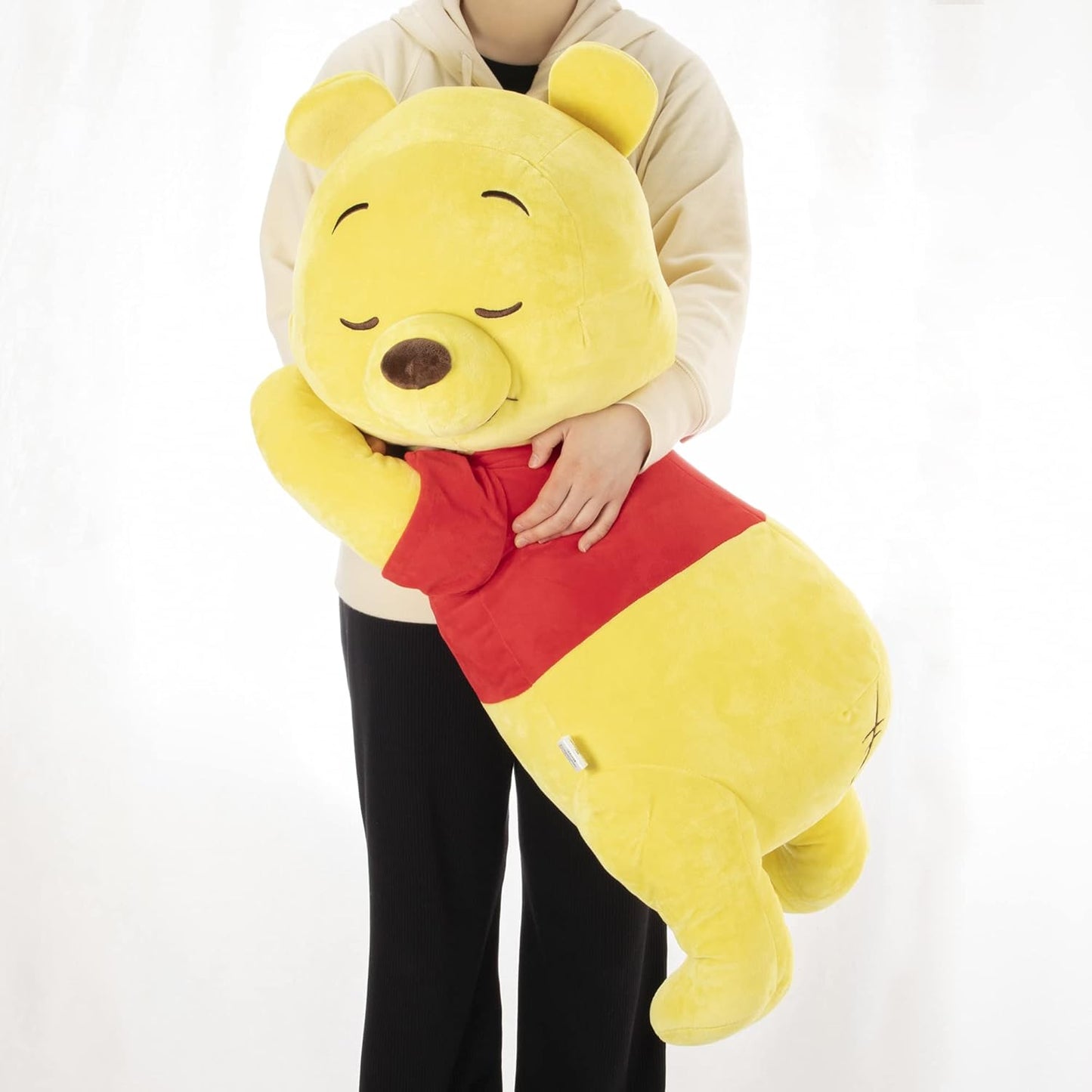 MORIPiLO Disney Winnie the Pooh Body Pillow, Easy Sleeping Pillow (Extra Large), Approx. 35.4 inches (90 cm), Skin Friendly Micro Fabric, Goods, Plush, Large, Yellow, Disney Pillow Morisita