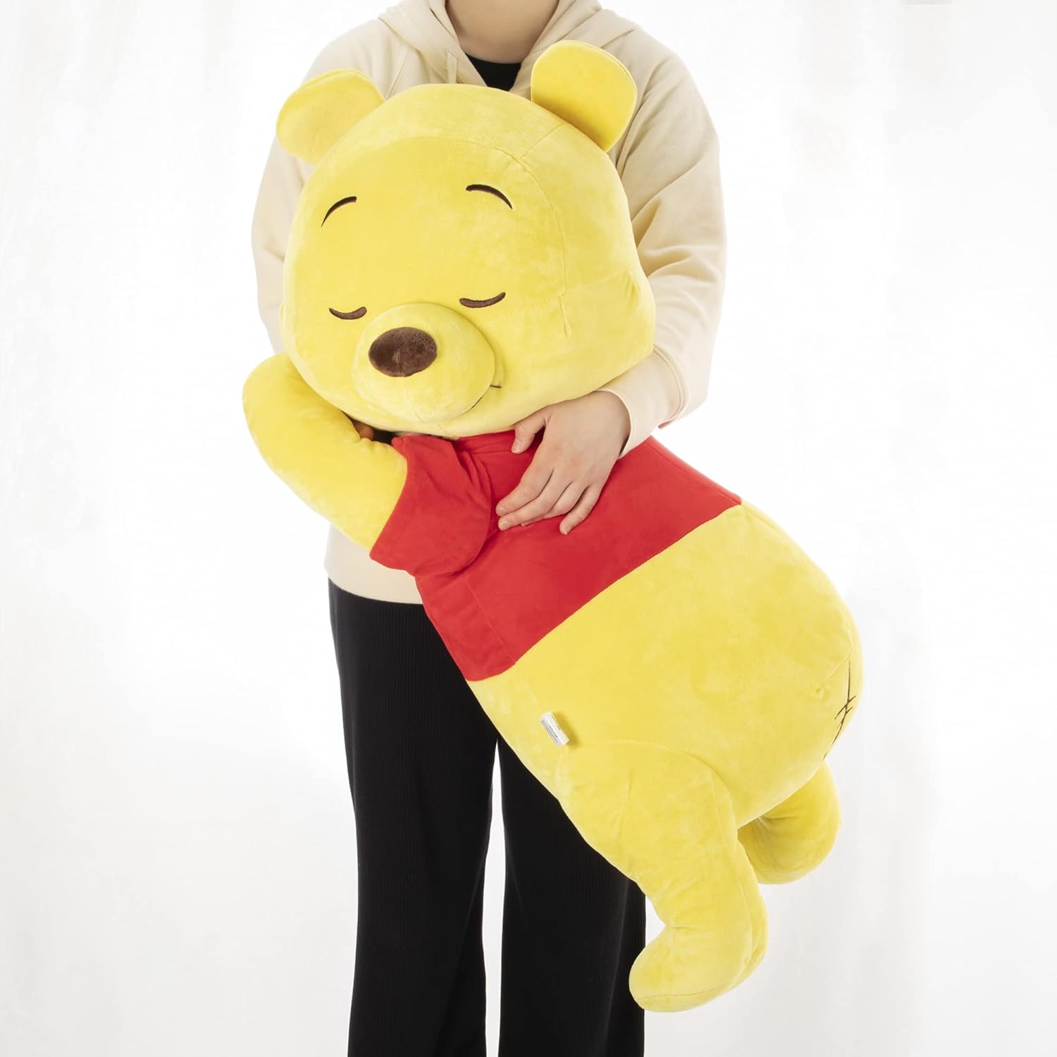 MORIPiLO Disney Winnie the Pooh Body Pillow, Easy Sleeping Pillow (Extra Large), Approx. 35.4 inches (90 cm), Skin Friendly Micro Fabric, Goods, Plush, Large, Yellow, Disney Pillow Morisita
