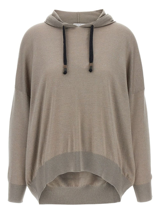Brunello Cucinelliウールとシルクブレンドパーカー - Image 3