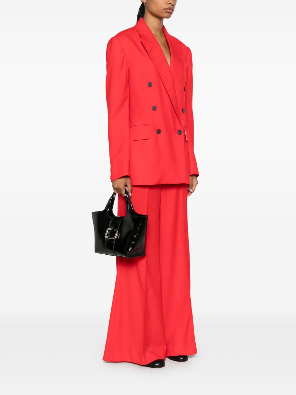 Roger Roger Vivier Grand Vivier Choc Leather Mini Bag - Image 3