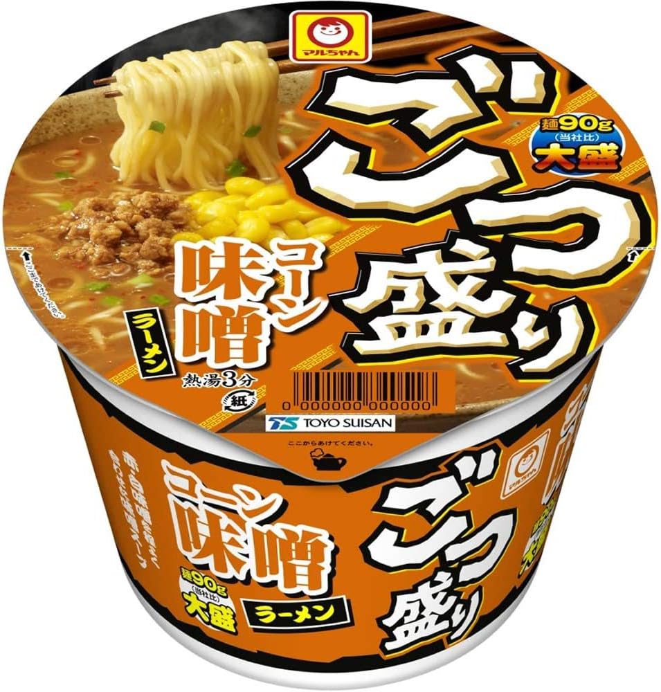 Maru-chan Gotsugari Cup Noodles, 6 Types x 2 Pieces, Set of 12