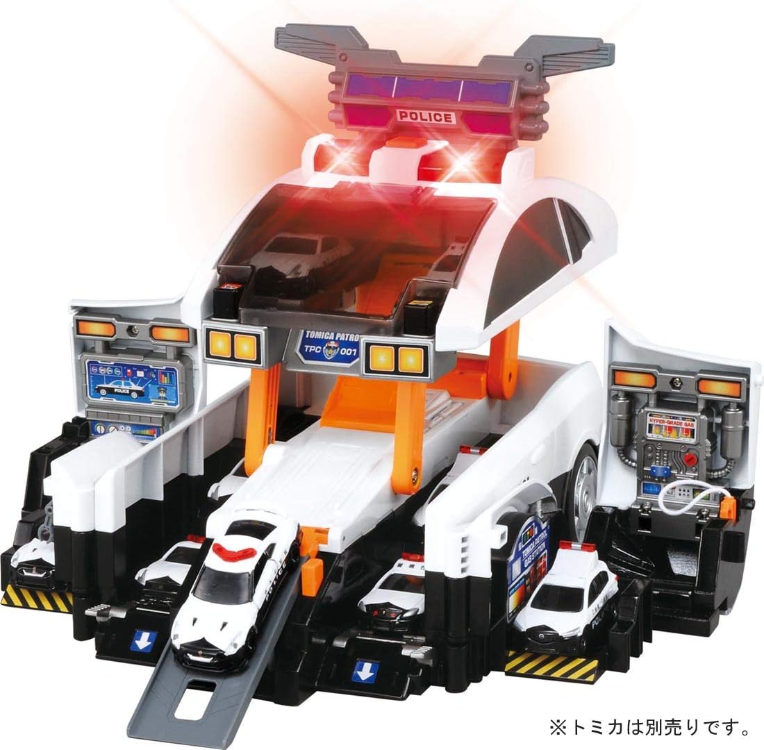 Takara Tomy: Tomica Transforming Big! Deca Patrol Car, Mini Car, Toy, Unisex, Ages 3 and Up, Toy Safety Standards Compliant, ST Mark Certified, Tomica