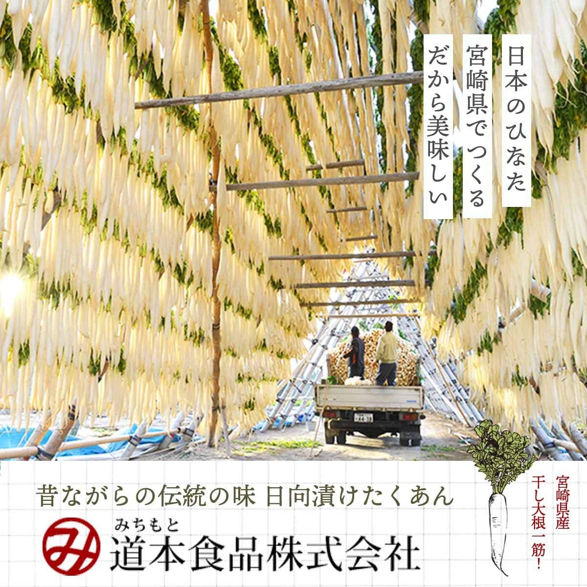 [Domoto Foods] Miyazaki Prefecture Takuan Hinwa Boki (Subtle Salt), Pack of 2