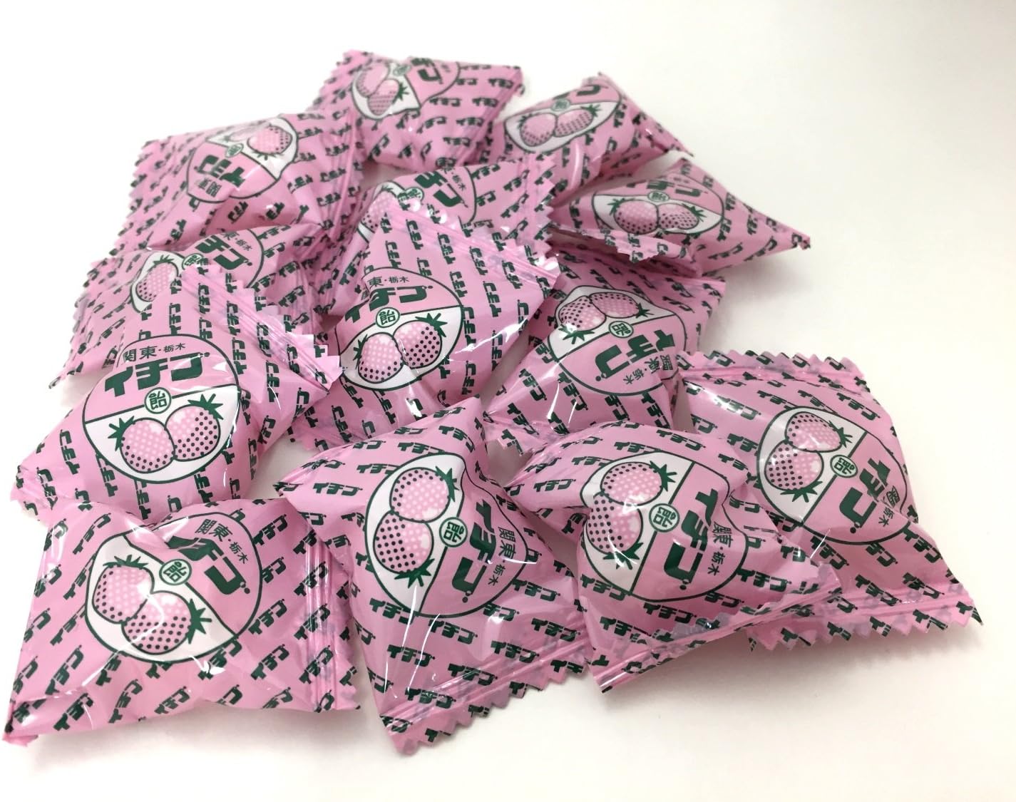 Smile Link Kanto Tochigi Strawberry Candy, 2.1 oz (60 g) x 10 Bags