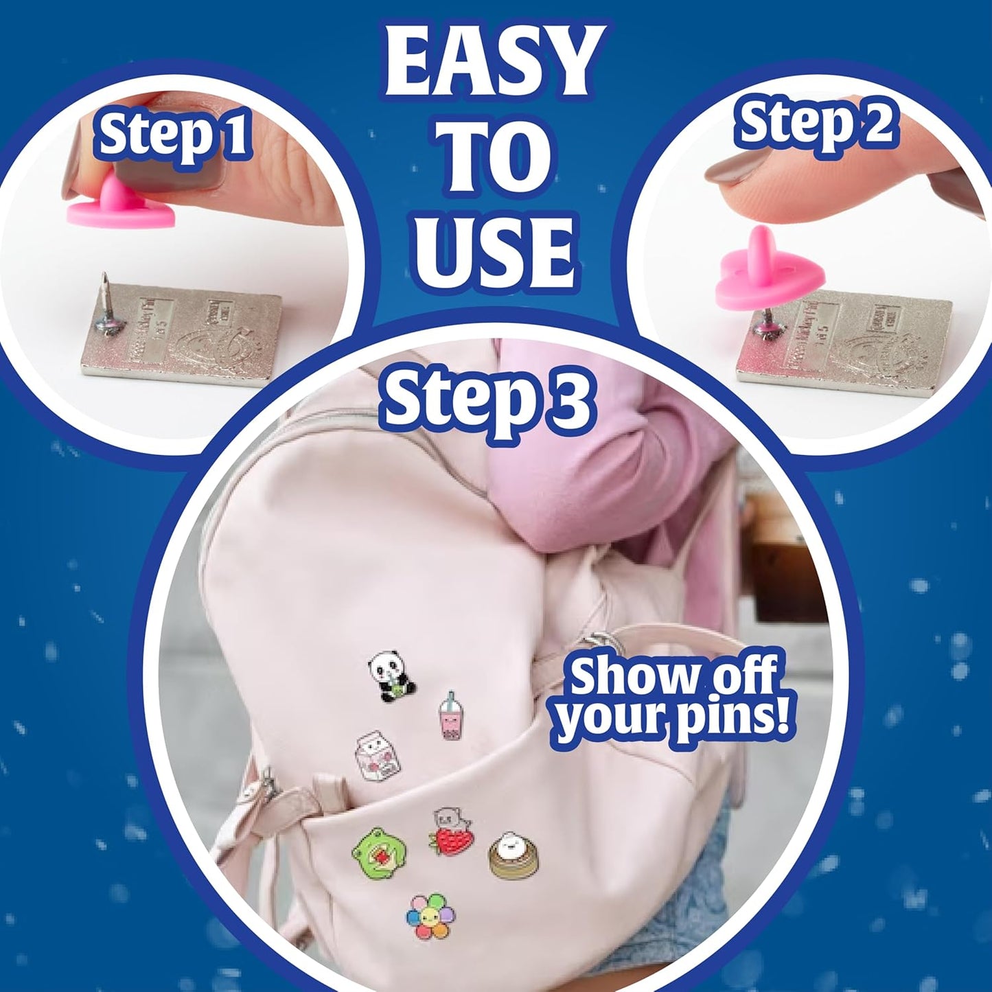 SCS Direct Orejas de ratón de goma de PVC (12 piezas) compatibles con Mickey Mouse, Disney, mantén tus pines favoritos seguros a tu ropa, guardianes y pinback