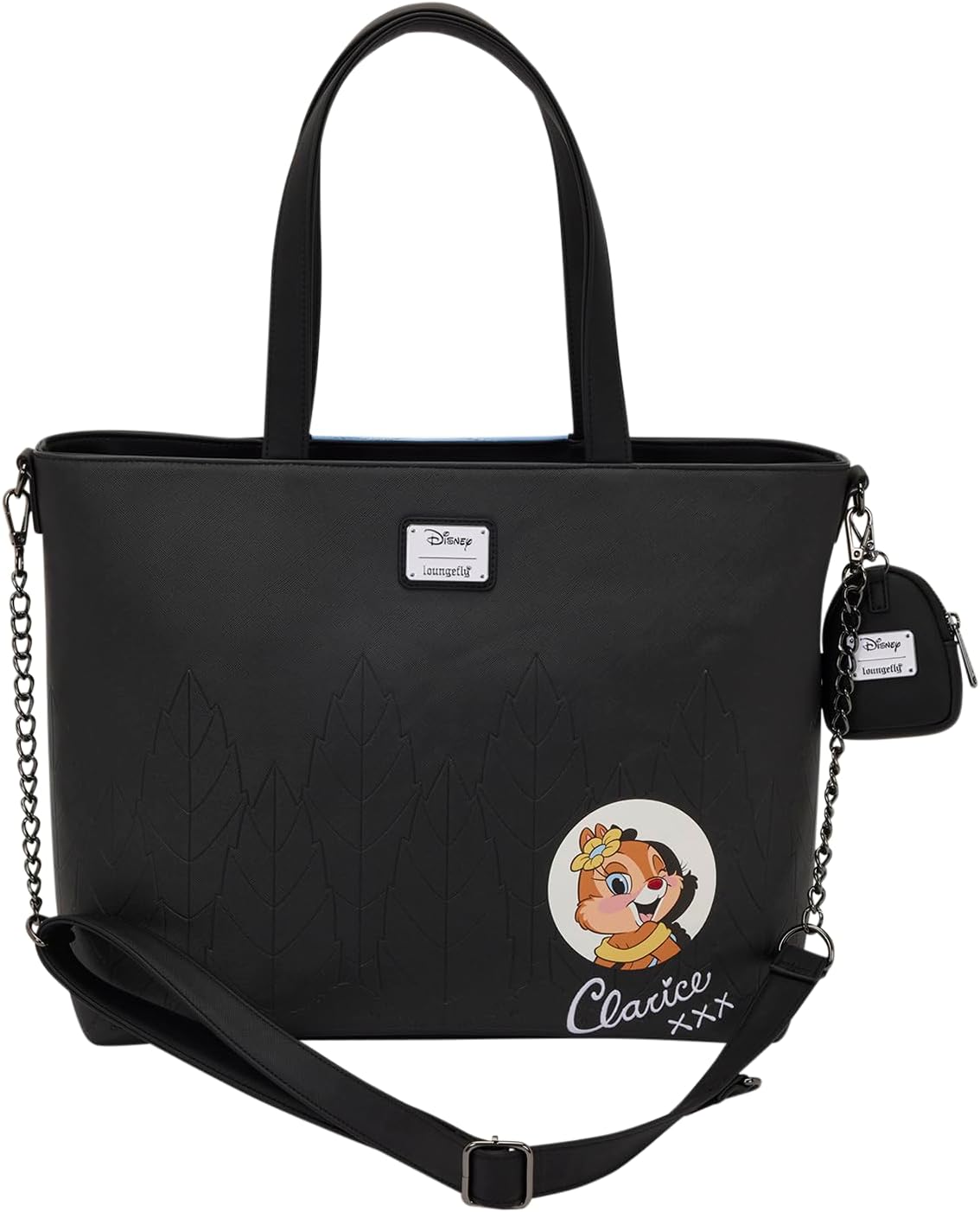 Loungefly Chip 'n' Dale Two Chips & a Miss - Bolsa de mano con bolsa para monedas