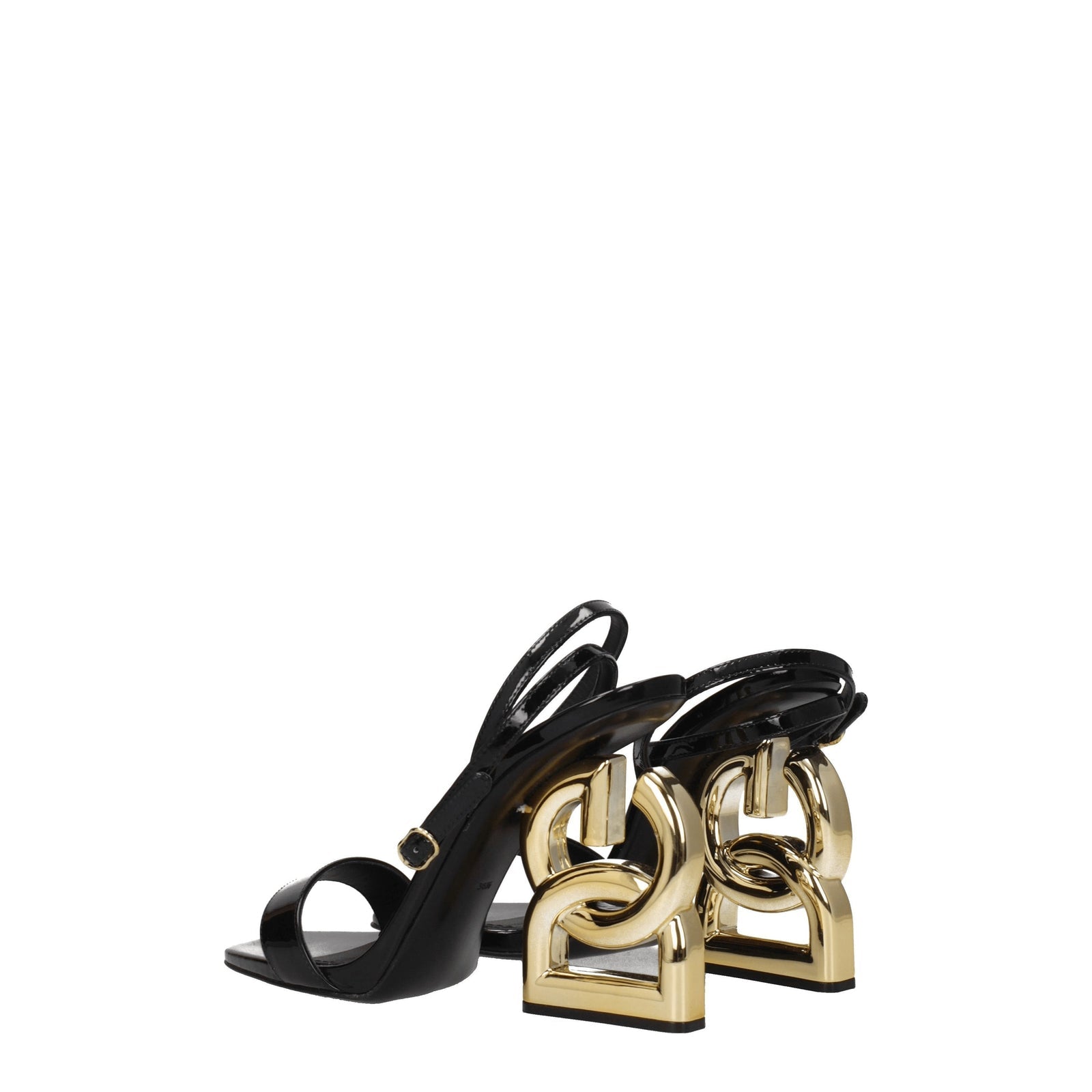 Dolce  Gabbana ドルチェ＆ガッバーナサンダルの女性は黒を塗ります - Image 3